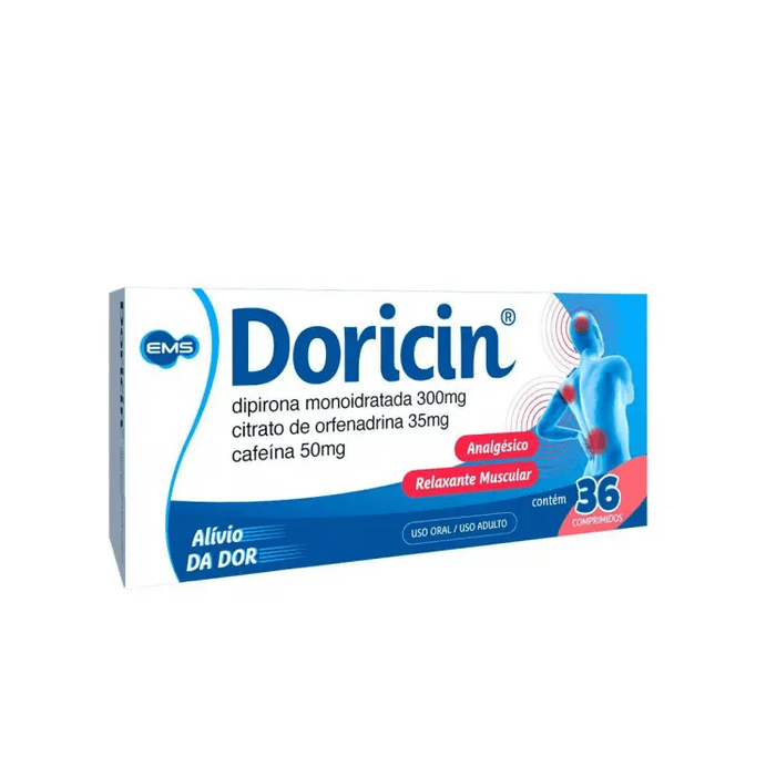 Doricin 50MG + 300MG + 35MG Comprimido - Caixa com 36 Comprimidos - Imagem 1
